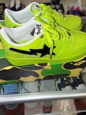 Men's Neon Lime Casual Sneakers